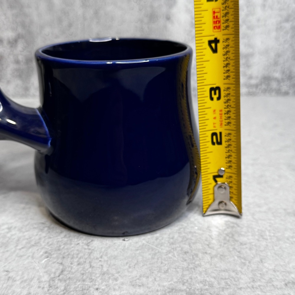 Dennis East International DEI Navy Blue Whale Tail Handle Ceramic Coffee Mug - Picture 7 of 8